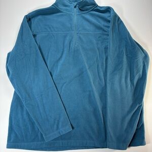 Alpine Blue Fleece Quarter-Zip Pullover